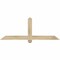 Ekena Millwork Eugene Rough Sawn Timber Gable Bracket, Douglas Fir, 60"W x 22"H x 4"D x 4"F, 9/12 Pitch GBW060X22X0404EUG00RDF - alternate 1